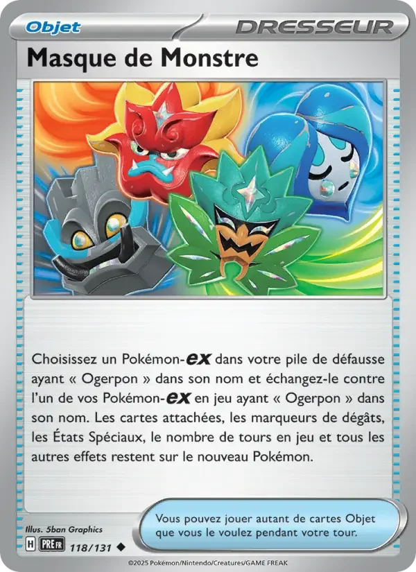 Carte Masque de Monstre