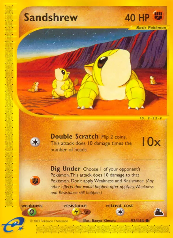 Carte Pokémon Sabelette — Skyridge