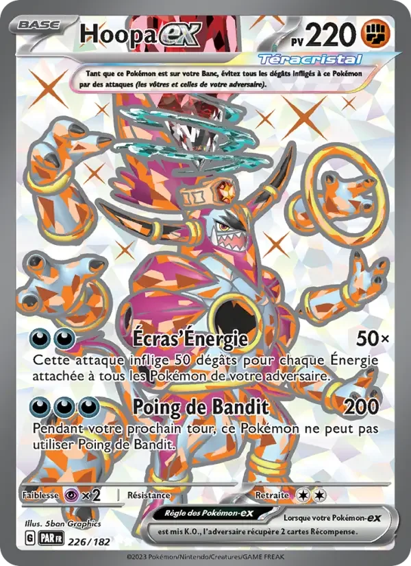 Carte Pokémon Hoopa-ex — Faille Paradoxe