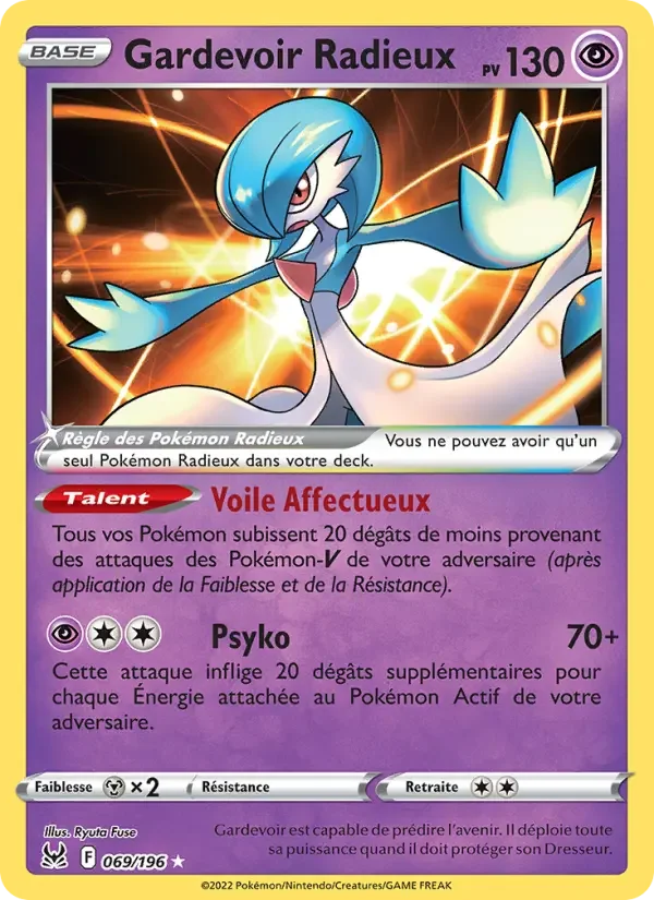 Carte Pokémon Gardevoir Radieux — Origine Perdue