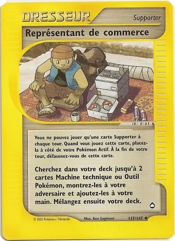 Carte Pokémon Représentant de commerce — Aquapolis