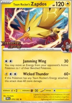 Carte Électhor de la Team Rocket