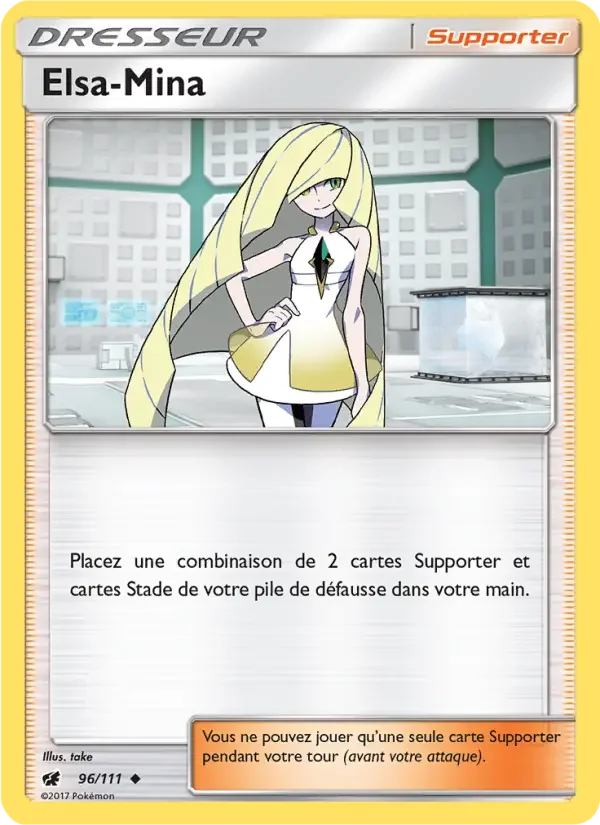 Carte Pokémon Elsa-Mina — Invasion Carmin