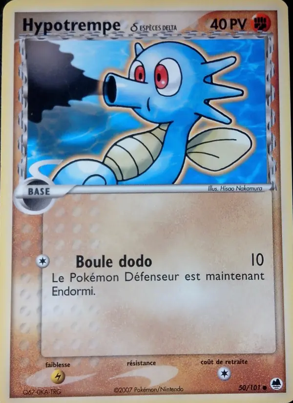 Carte Pokémon Hypotrempe δ — Île des Dragons