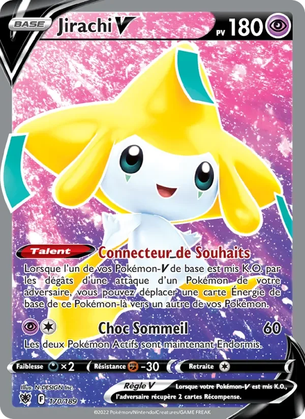 Carte Pokémon Jirachi V — Astres Radieux