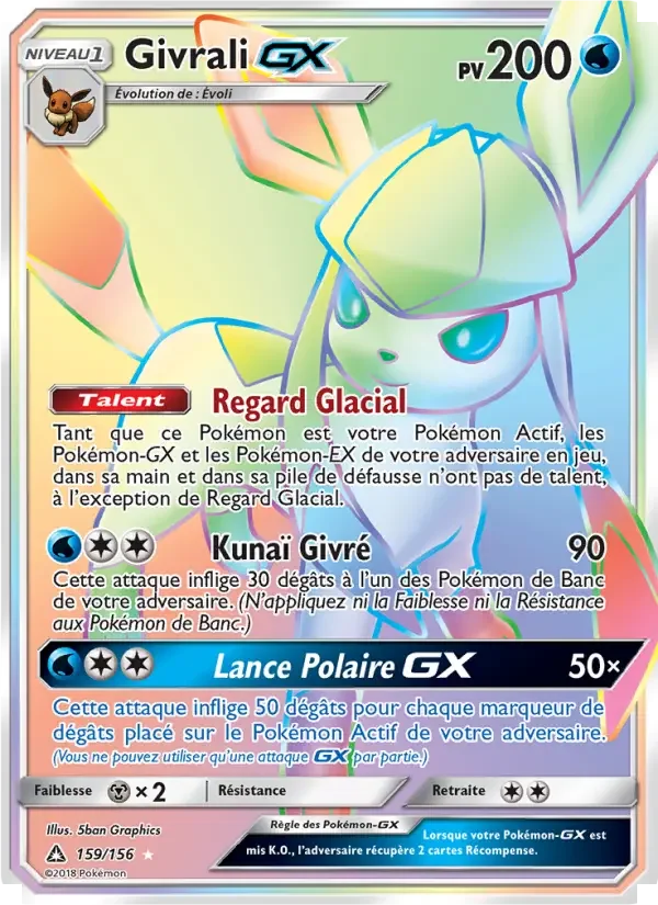 Carte Pokémon Givrali GX — Ultra-Prisme