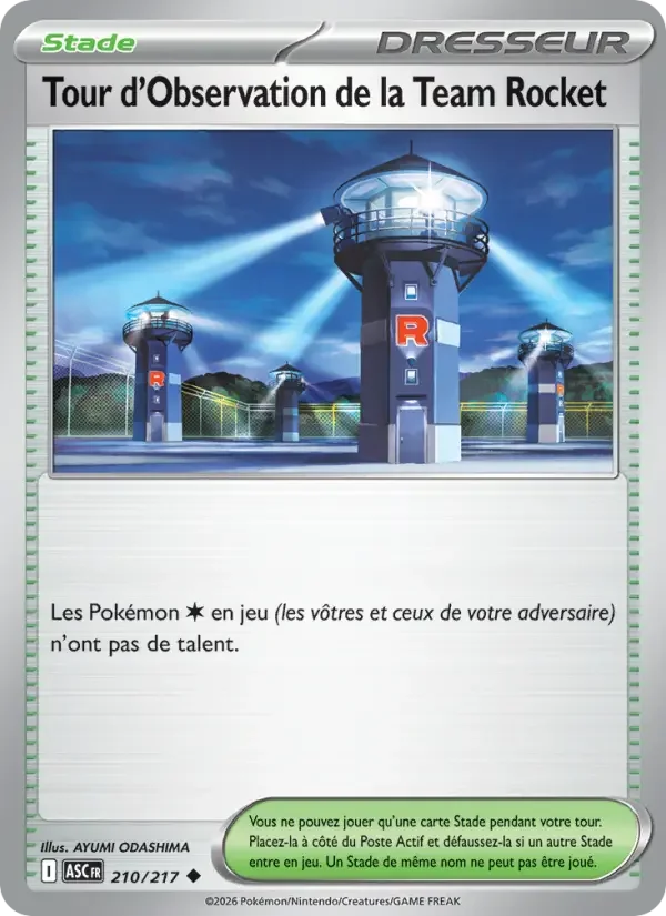 Carte Tour d'Observation de la Team Rocket