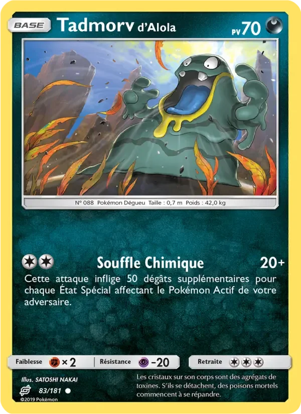 Carte Pokémon Tadmorv d’Alola — Duo de Choc