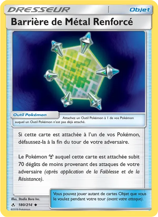 Carte Pokémon Barrière de Métal Renforcé — Alliance Infaillible