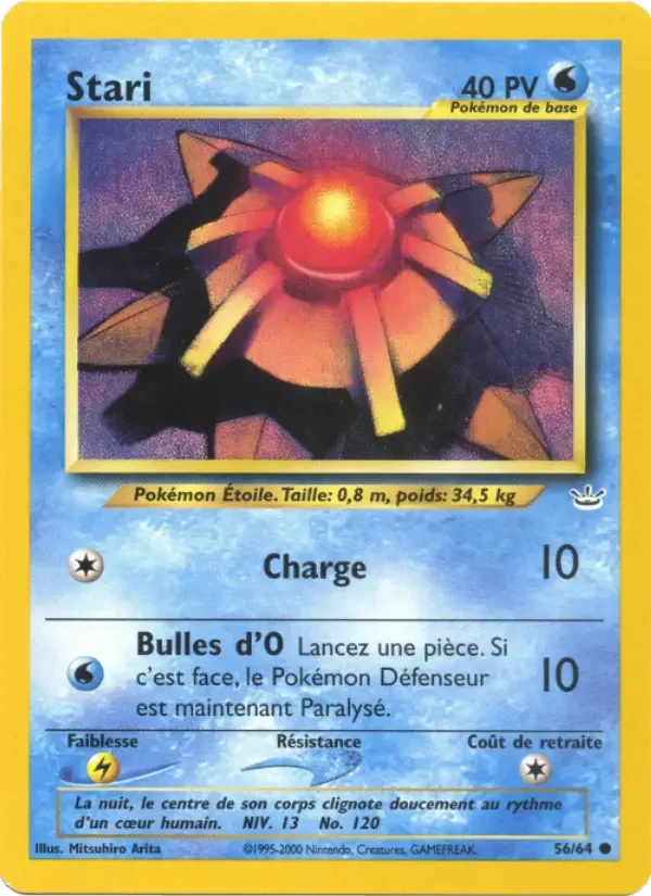 Carte Pokémon Stari — Neo Revelation