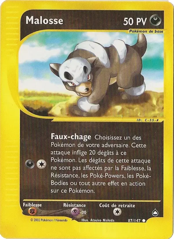 Carte Pokémon Malosse — Aquapolis