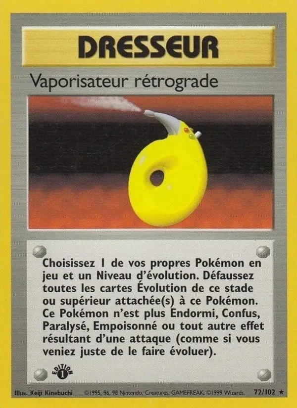 Carte Vaporisateur rétrograde