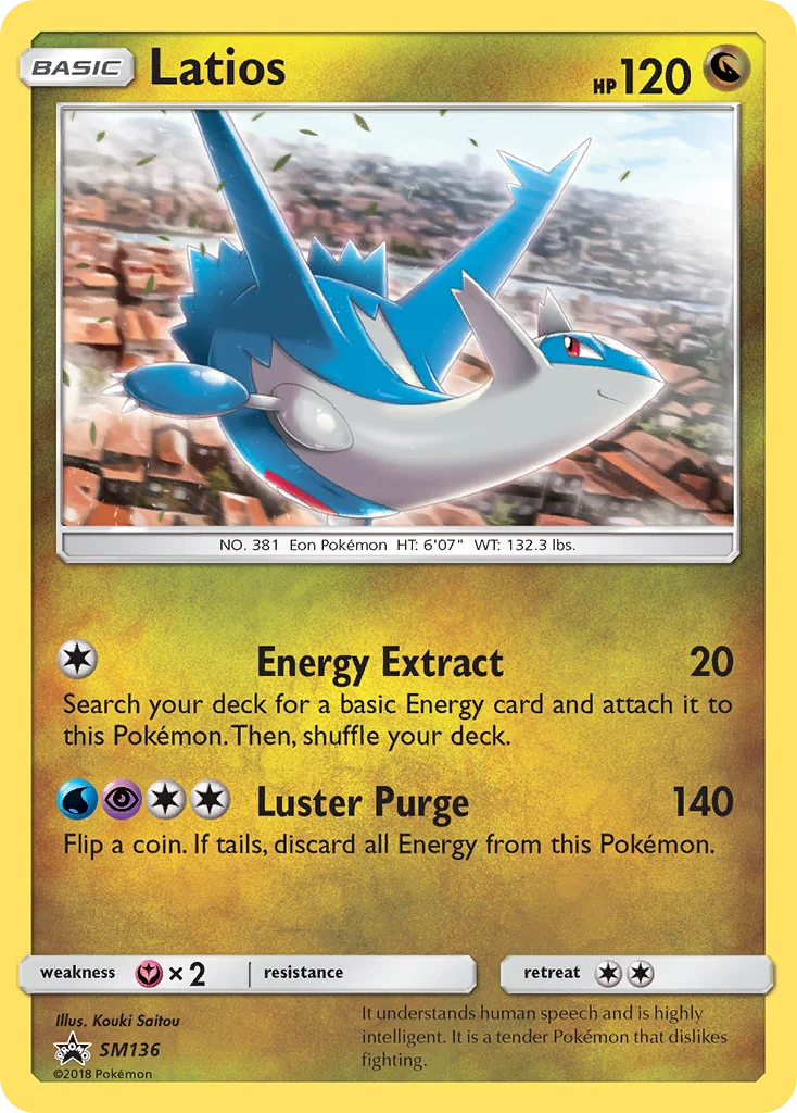 Carte Pokémon Latios — Promos Soleil et Lune