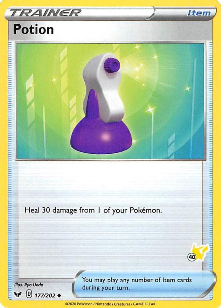 Carte Pokémon Potion — Épée et Bouclier