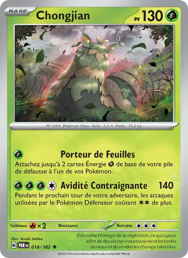 Carte Pokémon Chongjian — Faille Paradoxe