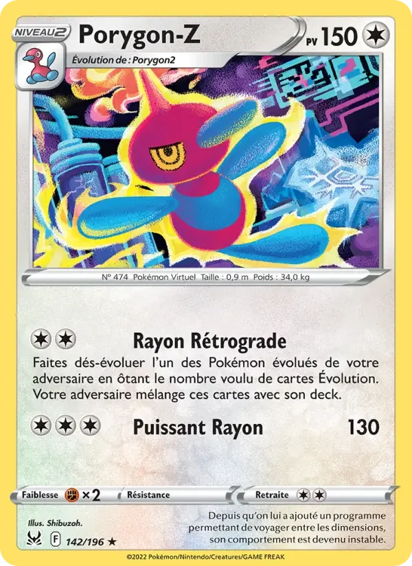 Carte Pokémon Porygon-Z — Origine Perdue