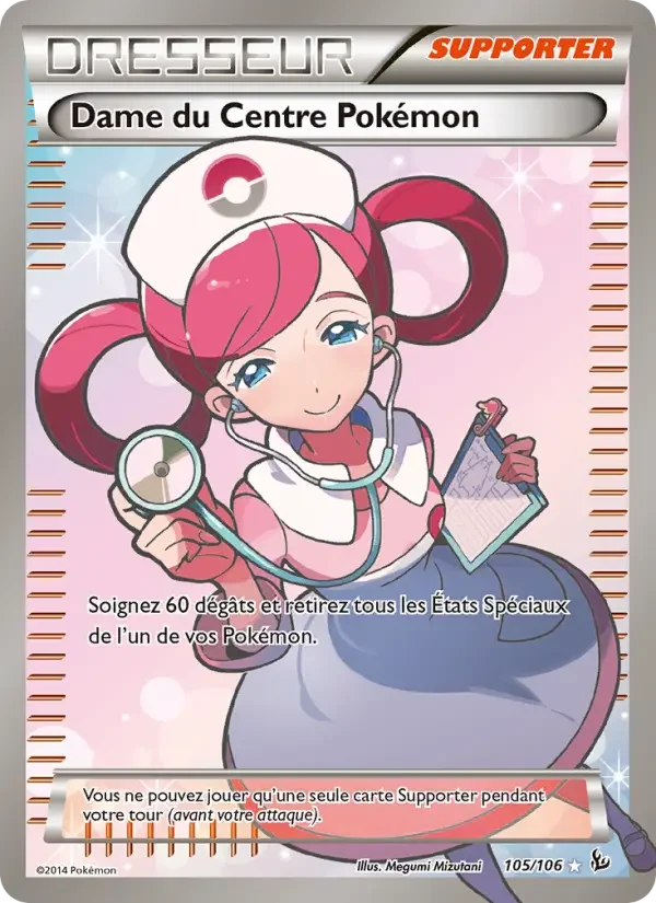 Carte Dame du Centre Pokémon