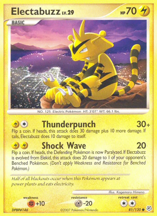 Carte Pokémon Elektek — Diamant & Perle