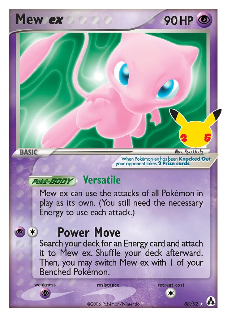Carte Pokémon Mew ex — Célébrations