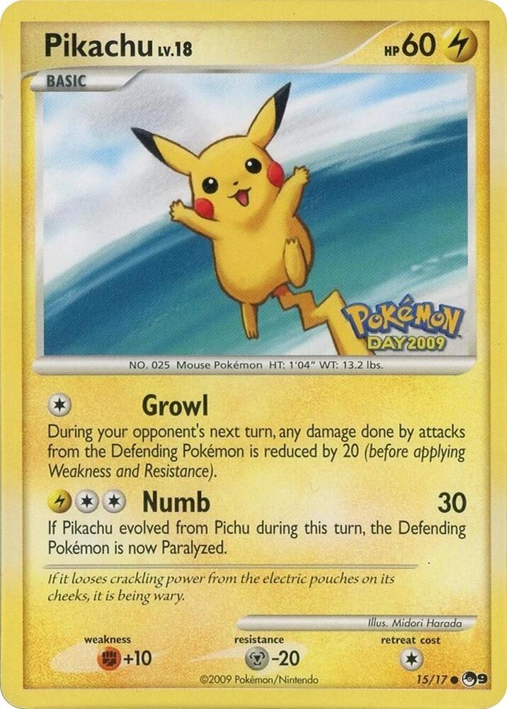 Carte Pokémon Pikachu — POP 9
