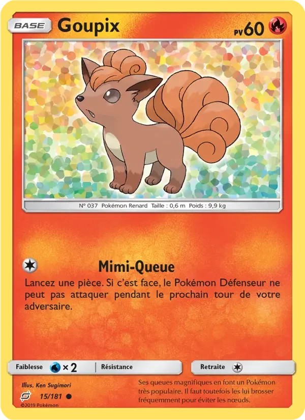 Carte Pokémon Goupix — Duo de Choc