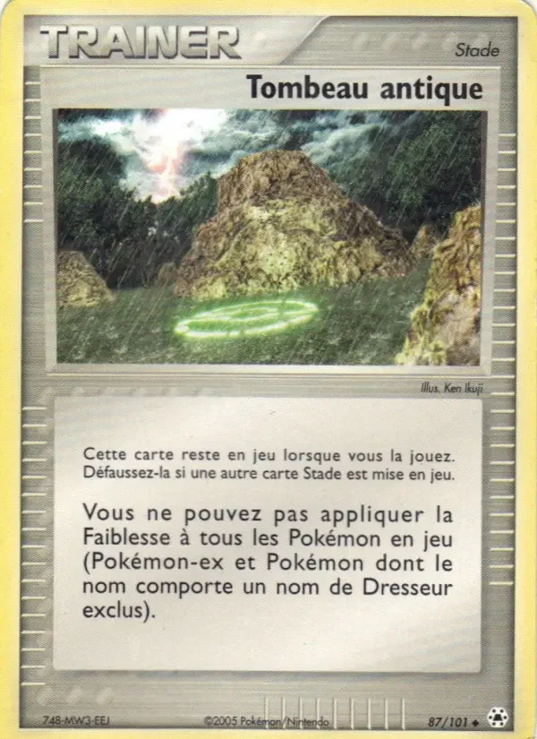Carte Tombeau antique