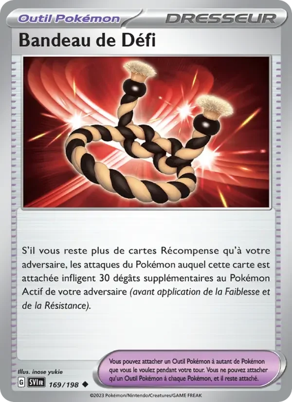 Carte Pokémon Bandeau de Défi — Écarlate et Violet
