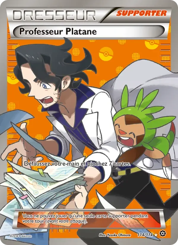 Carte Pokémon Professeur Platane — Offensive Vapeur