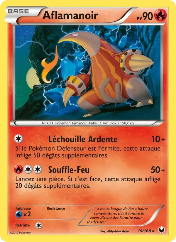 Carte Pokémon Aflamanoir — Explorateurs Obscurs