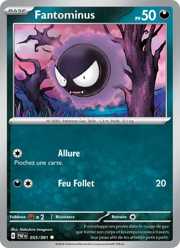 Carte Pokémon Fantominus — Destinées de Paldea