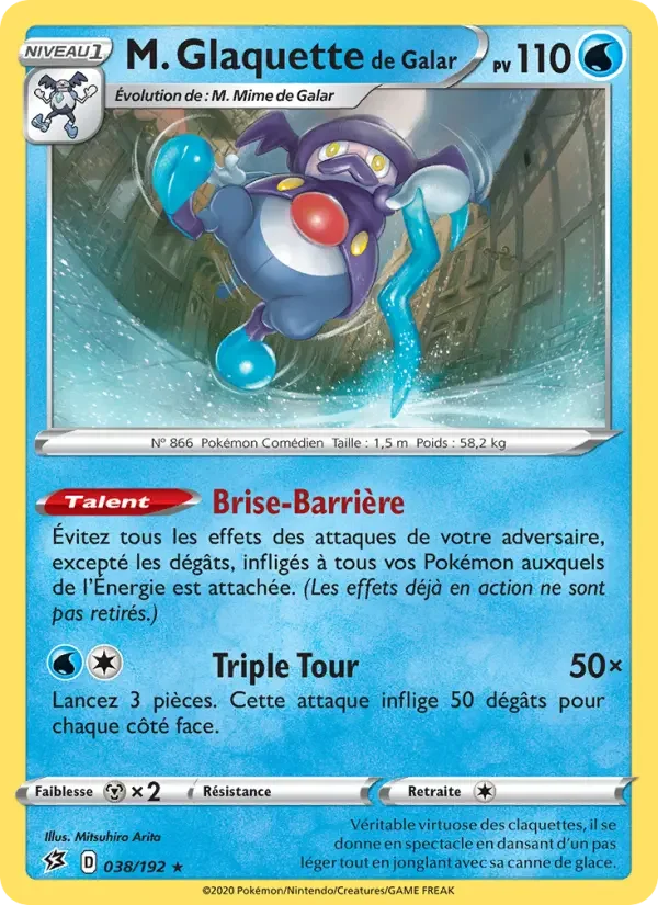 Carte Pokémon M. Glaquette de Galar — Clash des Rebelles