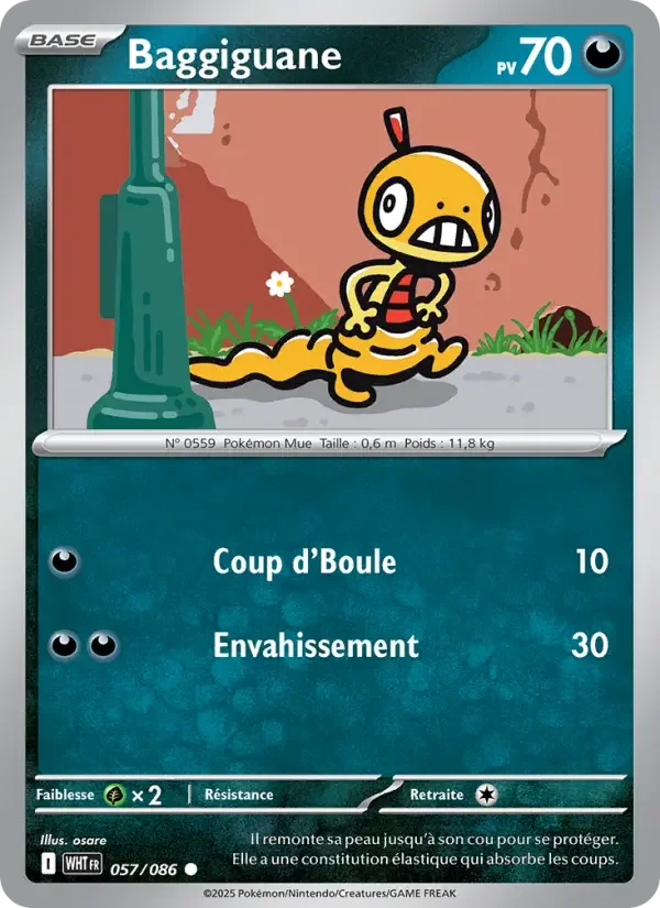 Carte Pokémon Baggiguane — Flamme Blanche
