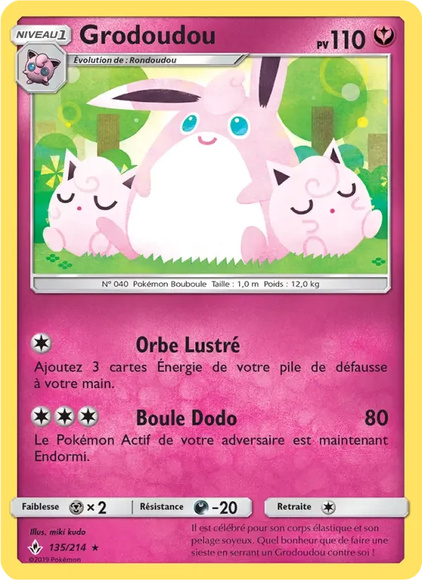Carte Pokémon Grodoudou — Alliance Infaillible
