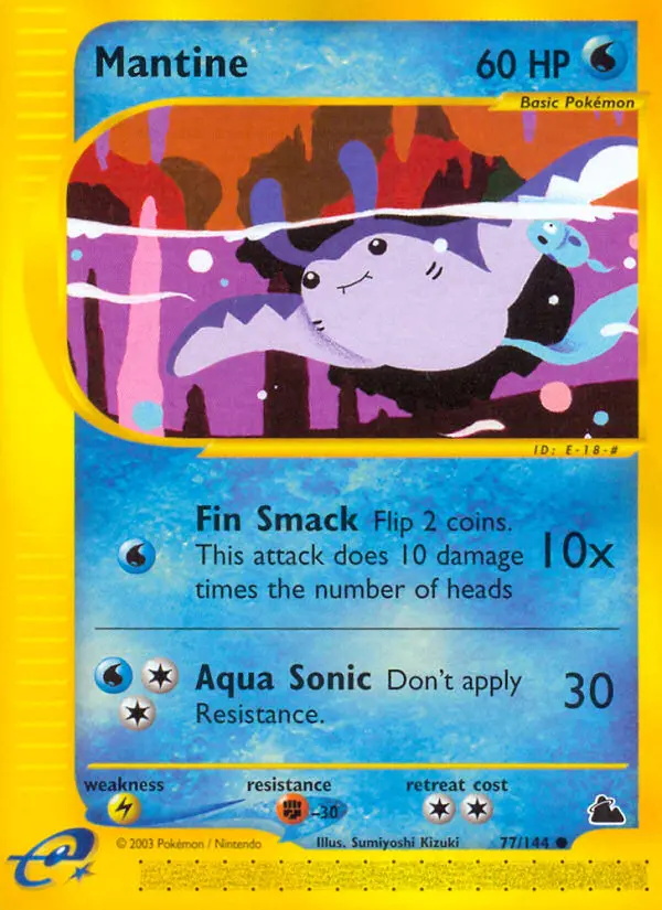 Carte Pokémon Démanta — Skyridge